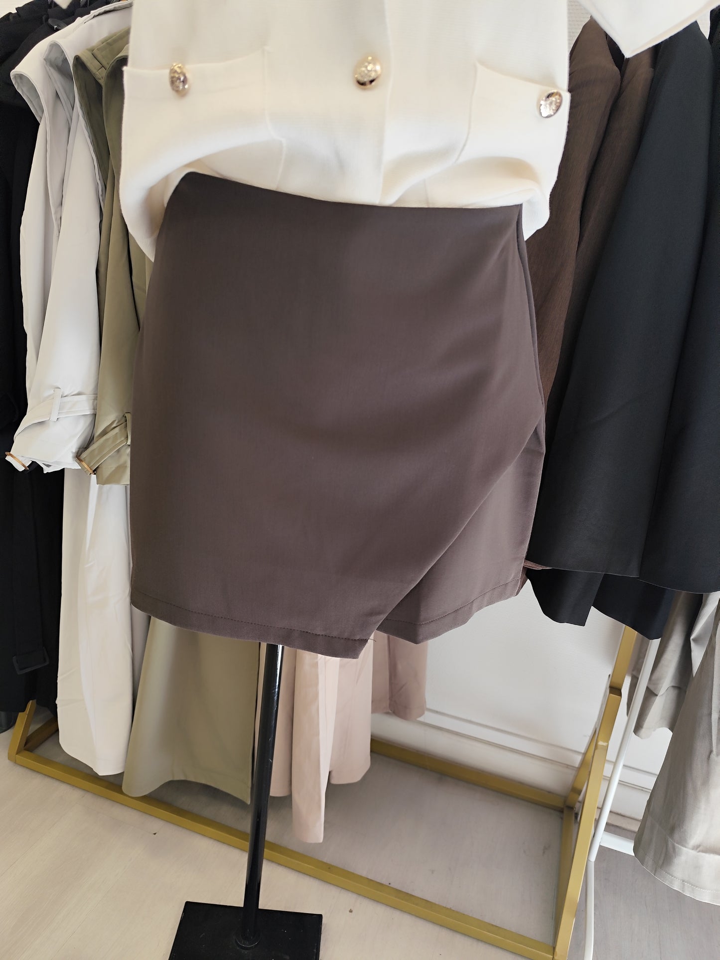 Short jupe choco