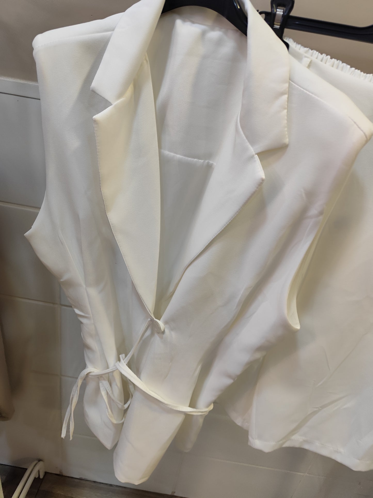 Ensemble bermuda blanc