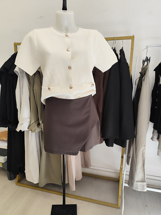 Short jupe choco
