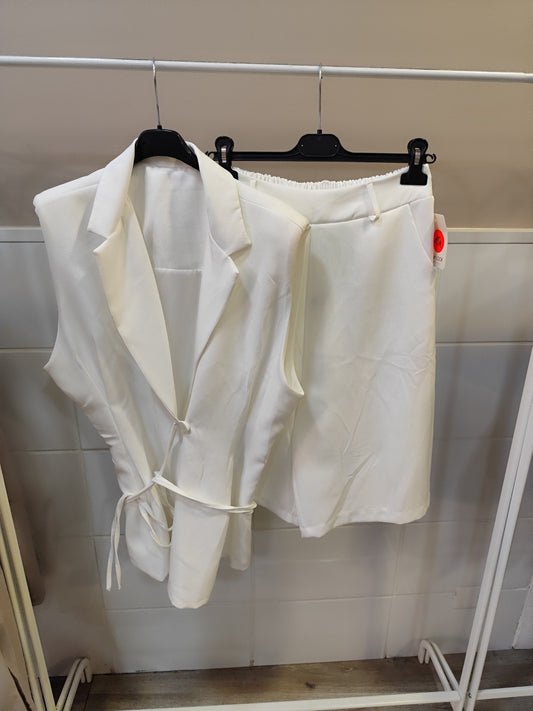 Ensemble bermuda blanc